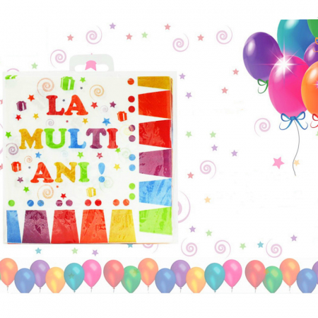 Articole party - Set 20 servetele " La multi ani " 038868