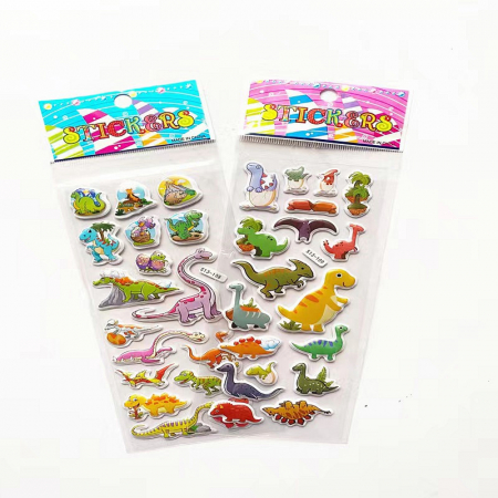 Jucării - Set 5 folii de abtibilduri pentru copii cu dinozauri AST002