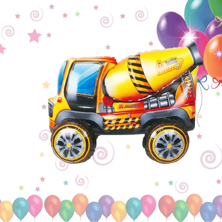 Baloane - Balon folie in forma de masina betoniera 063253