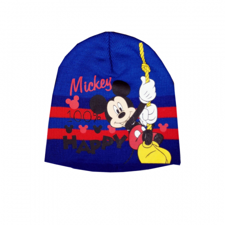 Căciuli, șepci si pălării - Caciula tricotata cu Mickey Mouse PH4275bleumarin