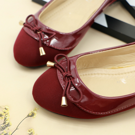 Pantofi de copii - Balerini 7589-1visiniu