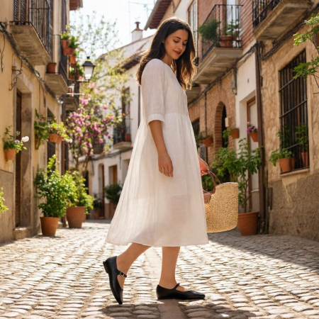 Damă - Balerini A-10negru