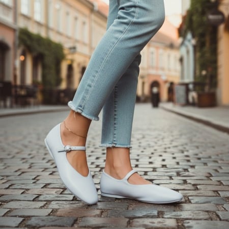 Damă - Balerini A-10albastru