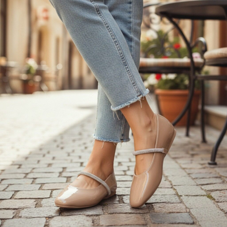 Damă - Balerini A-13apricot