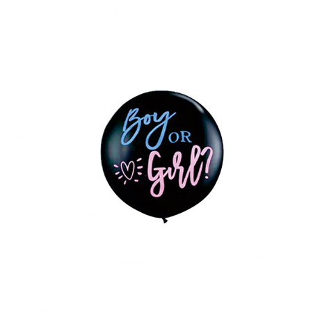 Baloane - Balon cu accesorii dezvaluirea sexului copilului ' Boy or girl ' 90 cm RJ1413