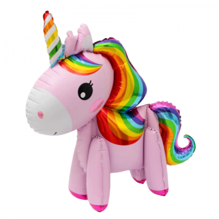 Articole party - Balon din folie de aluminiu figurina ' Unicorn ' 53 x 56 cm LY-2439-23