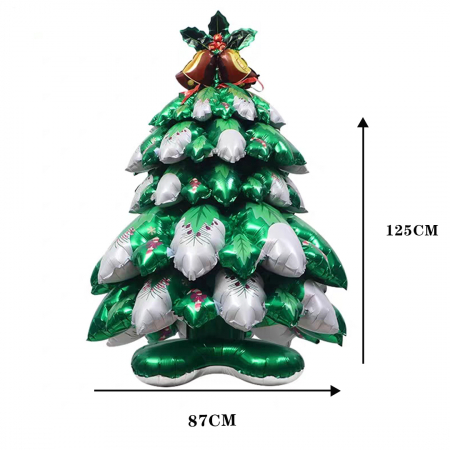 Baloane - Balon cu stativ pentru decor Craciun Bradul de Craciun 87 x 125 cm LY-2439-4