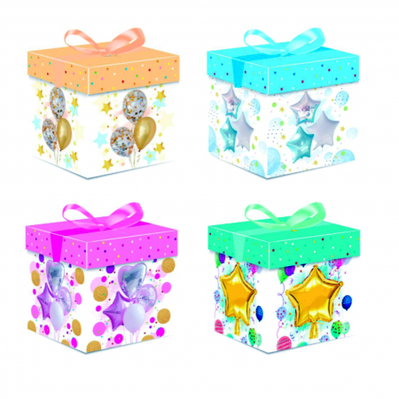Articole party - Cutie pliabila patrata 10cm