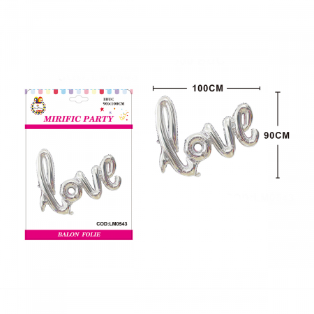 Baloane - Balon din folie de aluminiu decor iubire ' Love ' 100 x 90 cm LM0543