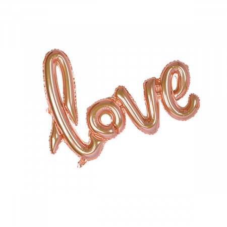Articole party - Balon din folie de aluminiu decor iubire ' Love ' 100 x 90 cm LM0545