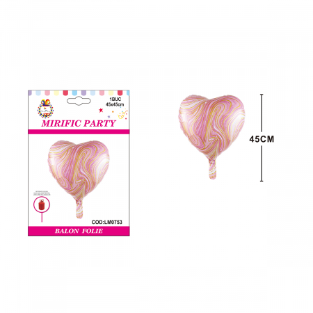 Baloane - Balon din folie de aluminiu figurina ' Inima ' 45 cm LM0753