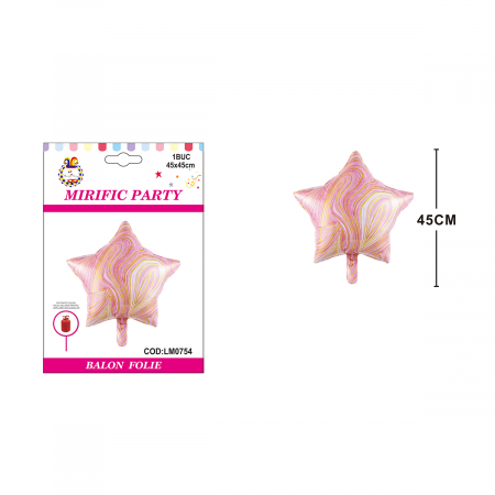 Baloane - Balon din folie de aluminiu figurina ' Stea ' 45 cm LM0754