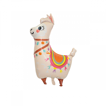 Baloane - Balon din folie de aluminiu figurina ' Lama ' 65 x 98 ' cm LM0789