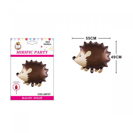 Articole party - Balon din folie de aluminiu figurina ' Arici ' 55 x 49  cm LM0767