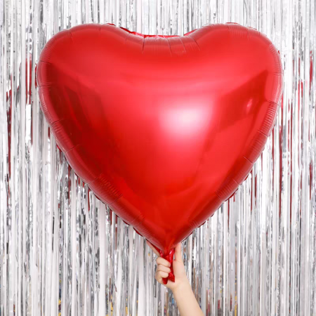 Baloane - Balon din folie de aluminiu in forma de inima 91 cm LM0923