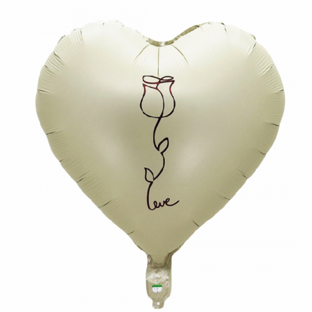 Baloane - Balon din folie de aluminiu in forma de inima ' Love ' 45 cm LM0828