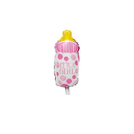 Articole party - Balon din folie de aluminiu ' It's a girl ' 220268-F 15 x 30 cm