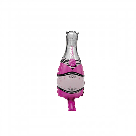 Articole party - Balon din folie de aluminiu ' Sticla de Sampanie ' 220263-F 15 x 24 cm