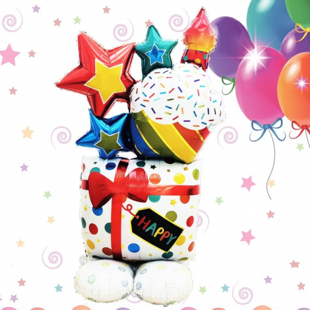 Articole party - Balon din folie figurina ' Cadou ' 063923