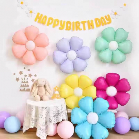 Articole party - Balon din folie de aluminiu figurina ' Floare ' 66 x 77 cm LM0844