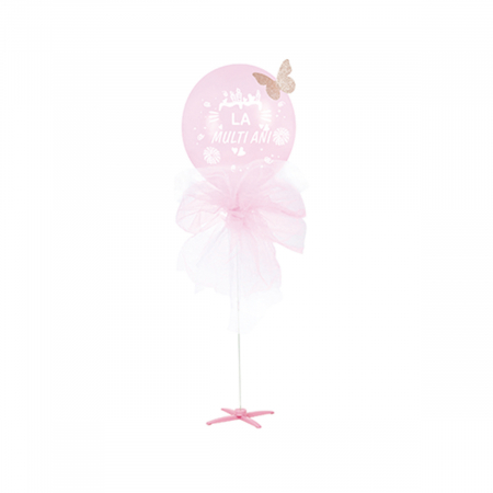 Baloane - Balon din latex cu suport decorativ ' La multi ani ' 52 cm TZ5293