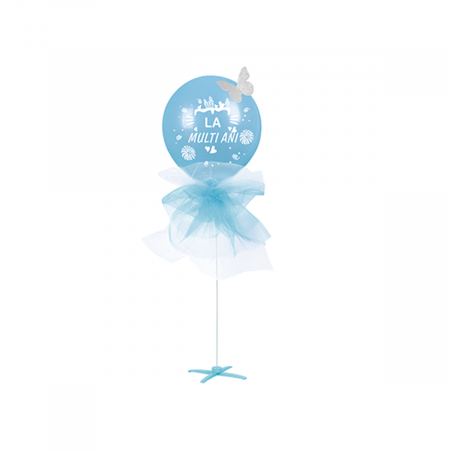 Articole party - Balon din latex cu suport decorativ ' La multi ani ' 52 cm TZ5294