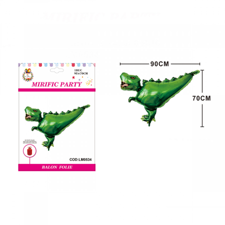 Articole party - Balon din folie de aluminiu figurina ' Dinozaur ' 90 x 70 cm LM0534