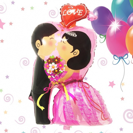Articole party - Balon folie figurina ' Mireasa si Mire ' 078396