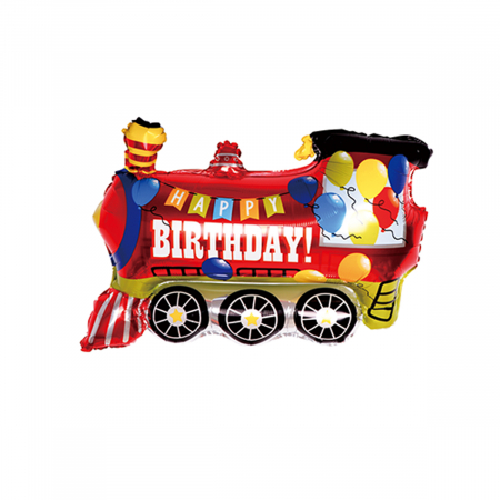 Articole party - Balon din folie de aluminiu figurina ' Locomotiva ' 73 x 60 cm  LM0777