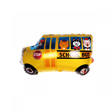 Baloane - Balon din folie de aluminiu figurina 'Autobuz scolar ' 83 x 60 cm LM0781