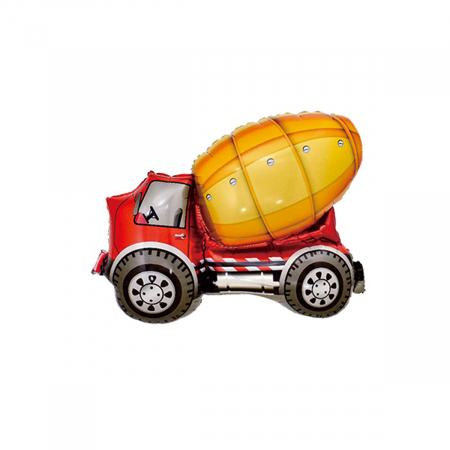 Baloane - Balon din folie de aluminiu figurina ' Autobetoniera ' 82 x 68 cm  LM0788