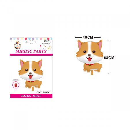 Articole party - Balon din folie de aluminiu figurina ' Catel ' 49 x 68 cm LM0768