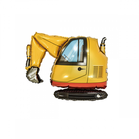 Baloane - Balon din folie de aluminiu figurina ' Excavator ' 75 x 63 cm  LM0785