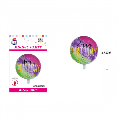 Balon din folie de aluminiu ' Happy Birthday ' LM0461
