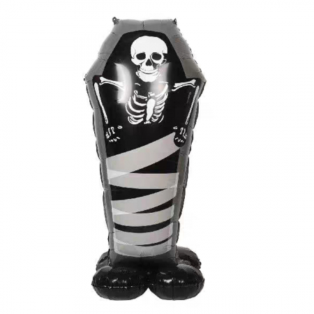 Baloane - Balon cu stativ pentru decor Halloween ' Schelet ' 57 x 99 cm LY-2439-3negru