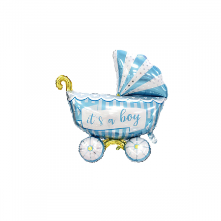 Articole party - Balon din folie de aluminiu in forma de carucior ' It's a Boy ' LM0500