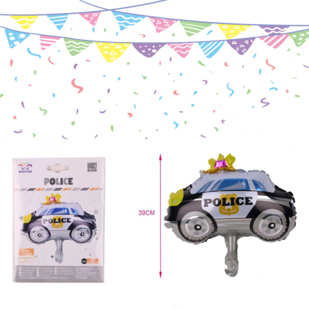 Articole party - Balon din folie de aluminiu figurina ' Masina de politie ' FB1001