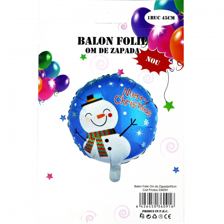 Baloane - Balon din folie ' Om de zapada ' 45 cm 036091