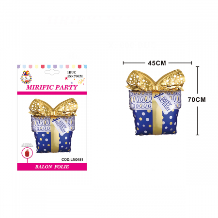 Articole party - Balon din folie de aluminiu figurina ' Cadou ' LM0481