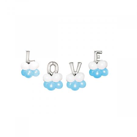 Articole party - Set aranjament 36 baloane din folie si latex ' Love ' 40 cm TZ5152