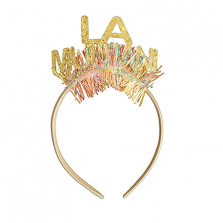 Accesorii party - Bentita pentru petrecere cu figurine ' La Multi Ani ' QT9559