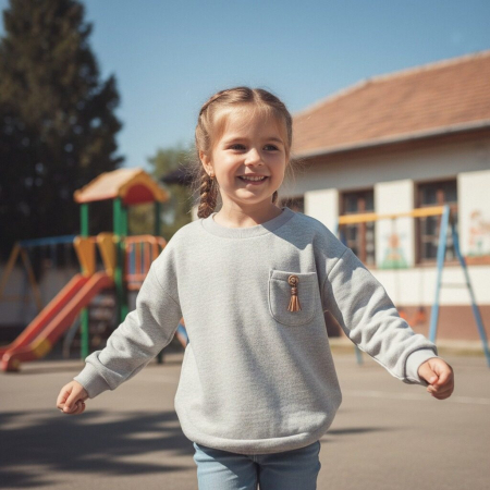 OFERTĂ SPECIALĂ - Bluză căptușită B2189gri