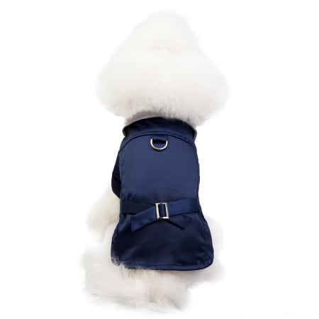 Animale de companie - Camasa cu papion atasat DOG-22bleumarin
