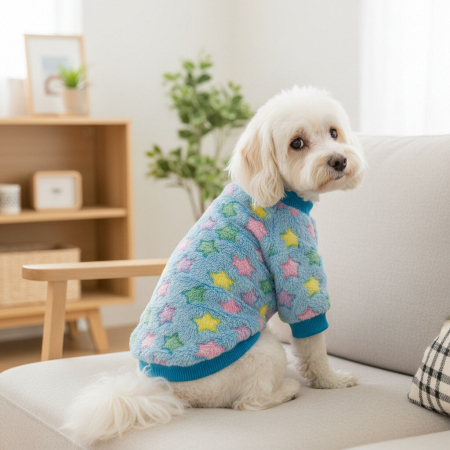 Animale de companie - Bluza cocolino MDL-2402albastru