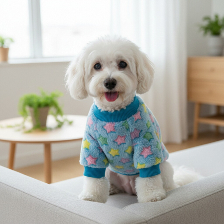 Animale de companie - Bluza cocolino MDL-2402albastru