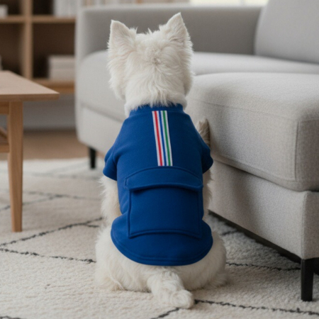 Animale de companie - Bluza cu buzunar MDL-07albastru