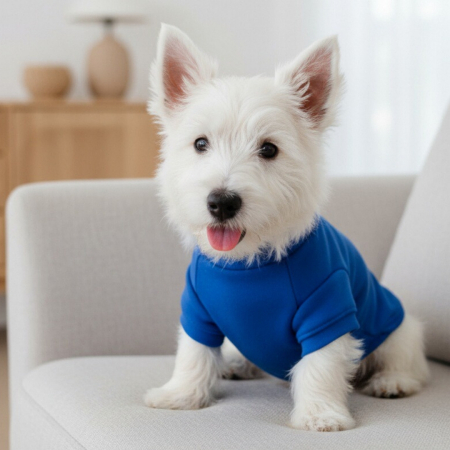 Animale de companie - Bluza cu buzunar MDL-07albastru