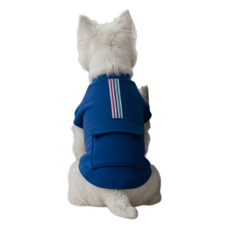 Animale de companie - Bluza cu buzunar MDL-07albastru