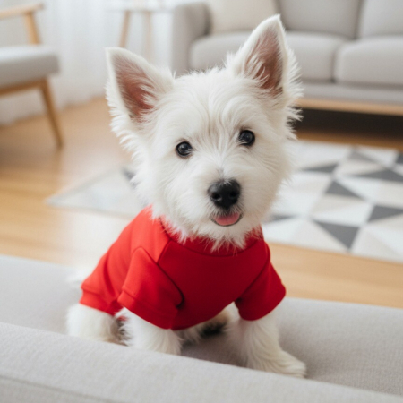 Animale de companie - Bluza cu buzunar MDL-07rosu