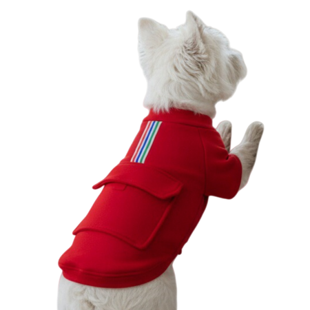 Animale de companie - Bluza cu buzunar MDL-07rosu